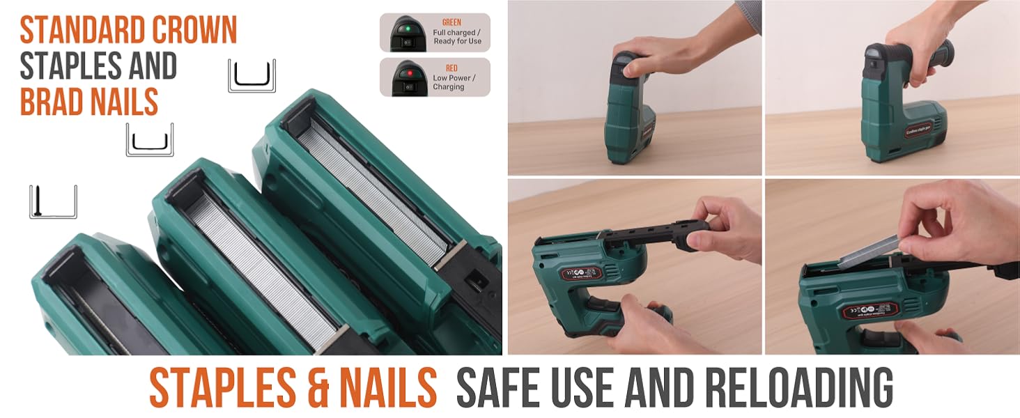 Hi-Spec 4V Cordless USB Staple Gun for DIY, Crafts, Furniture and Carpentry