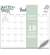 2025-2026 Magnetic Fridge Calendar 18 Monthly Magnetic Calendar for Refrigerator 2025-2026 Wall C...