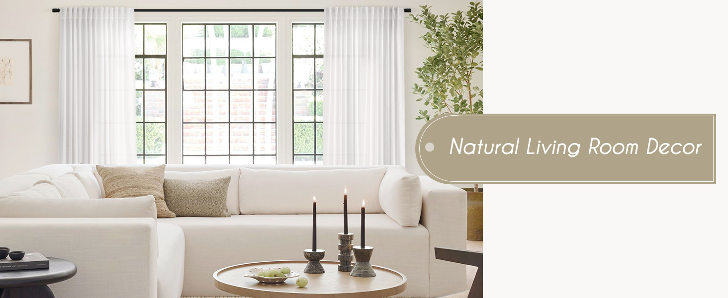 white living room curtains
