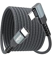 USB C to USB C Cable Right Angle 10ft, 60W Fast Charging 90 Degree Type C Chargers Cord, USB-C 2....