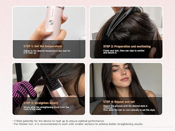 Upgrade Hair Straightener Comb