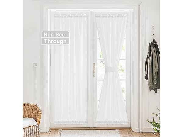 french door curtain