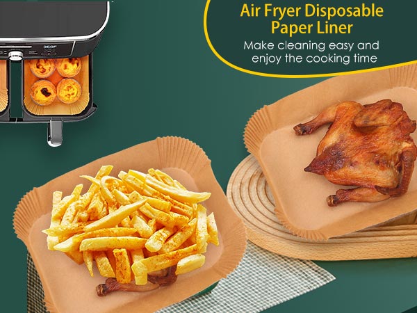 Air Fryer Disposable Paper Liner - Make Cleaning Easily And Enjoy Cooking!