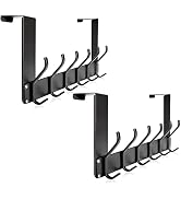 KEOAMG 2-Pack Foldable Over The Door Hanger, No Assembly Required Door Hanger Hook, Sturdy Over T...