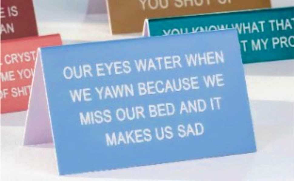 About Face Desk Signs