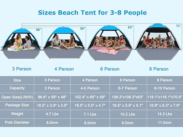 blackout beach shade canopy upf 99+