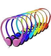 CN-Outlet Kids Headphones Bulk 8 Pack Multi Color Class Set School Students Classroom Children To...
