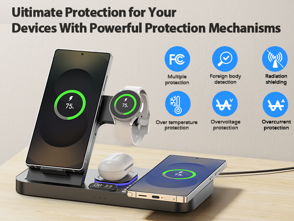 7 in 1 wireless charging station