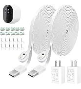 2Pack 26FT Power Adapter and Magnetic Charging Cable for Arlo Pro 3/Pro 4/Pro 5S 2K/Ultra/Ultra 2...