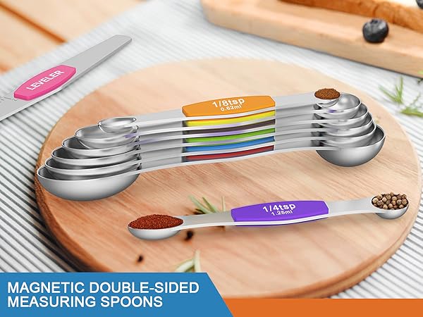 Magnetic Double-Sided Measuring Spoons