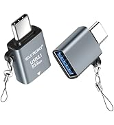 ELUTENG USB C to USB Adapter 2 Pack Type C Male to USB 3.1 Female Adapter 10Gbps Aluminum Alloy U...
