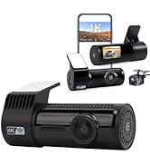 Dash Cam Front and Rear, 4K Dash Camera for Cars with Night Vision, 24 Hours Parking, WDR, Loop R...