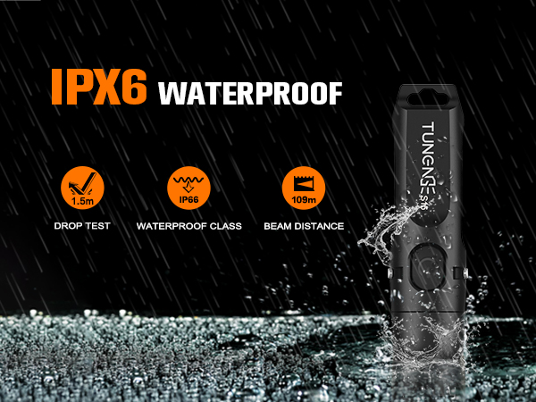IP66 waterproof flashlight