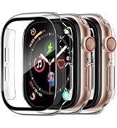 Charlam Case Compatible with Apple Watch 42mm Series 3 2 1 Built-in Screen Protector All-Around T...