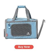 Pawaii Airline Approved Cat Carrier, Cat Carrier with ID Tag, Collapsible Pet Travel Carrier, Fol...