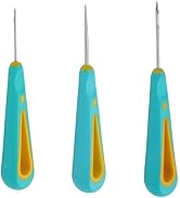 3 Pcs Green Round Hole Cone Hand Drills Punch Needle Candles Wick Tools for DIY Silicone Mould Ma...