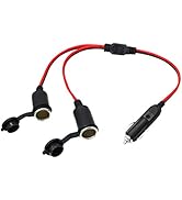 Car Cigarette Lighter Cable,SinLoon 1 to 2 Car Cigarette Lighter 12v 24v Power Charger Adapter 2 ...