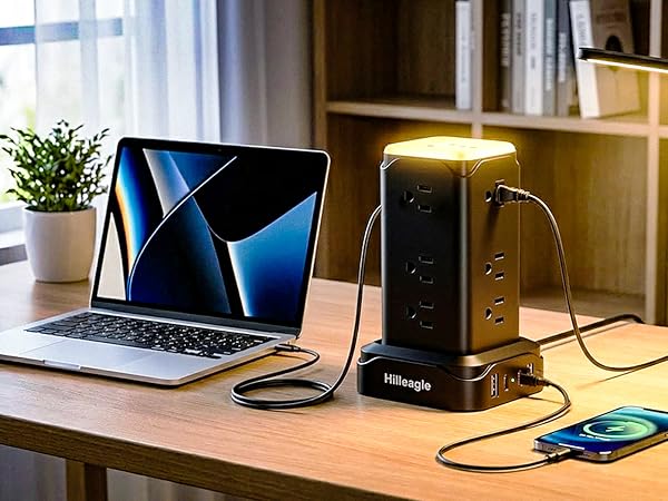 Study Desk Power Tower Power Charging