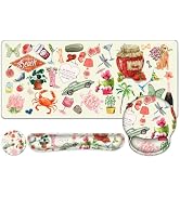 Mouse Pad, 4 in1 Large Desk Mat, Desk Pad Matt for Desktop, Anti-Slip XXL Big Computer Ergonomic ...