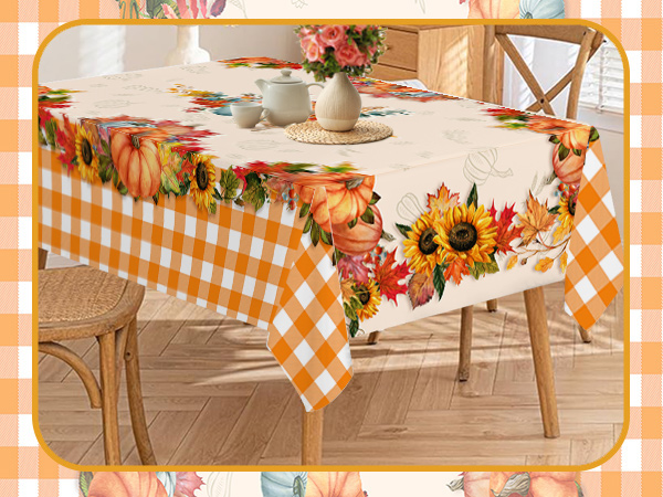 fall table cloth rectangle