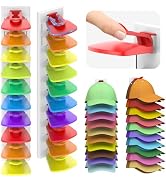 Volnamal Hat Organizer for Baseball Caps, 2 Pack Hold Up to 40 Hats, Hat Rack for Wall Space Savi...