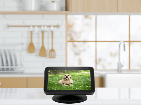 Stand for Echo Show 5 & Echo Show 8 Adjustable Magnetic Stand Mount with 360 Degree Rotation