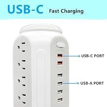 USB Fast Charging Ports