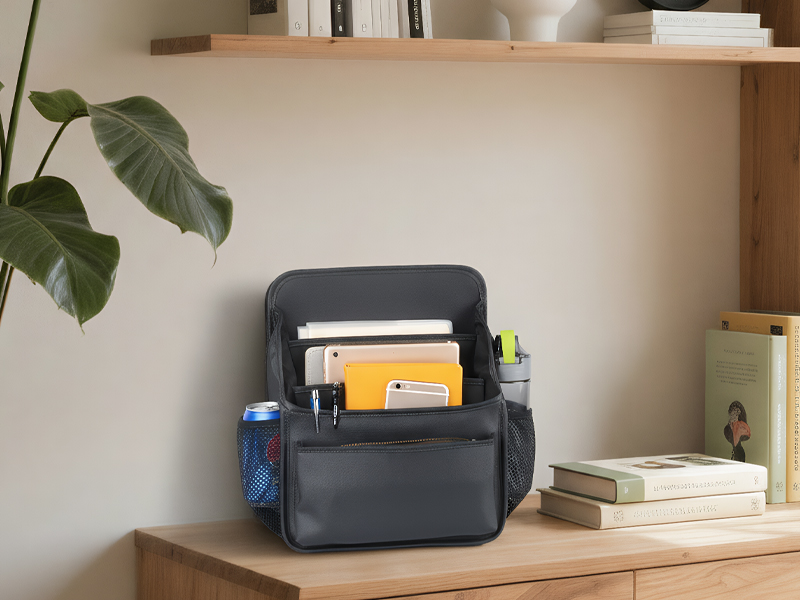 heavy-duty leather storage bag