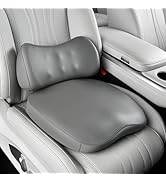 Coverado Memory Foam Car Seat Cushion and Lumbar Support Pillow for Driving Seat, Ergonomic Desig...