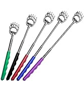 RMS 5 Pack Telescoping Back Scratcher - Extendable Telescope Back Scratchers - Bear Claw Metal Te...
