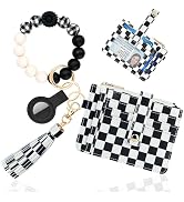 Sunpour Wristlet Wallets for Women Cute Keychain Wallet with AirTag Holder RFID Small Credit Card...