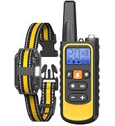 Dog Shock Collar with Remote Control for Small Medium Large Dogs, 3300FT Waterproof Rechargeable ...