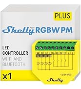 Shelly Plus RGBW PM | WiFi & Bluetooth Smart Remote Control for RGBW with Power Metering | Home A...