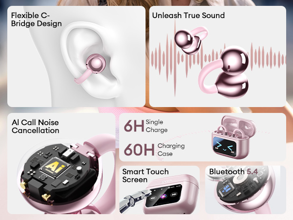huawei freeclip king lucky clip on earbuds audifonos inalambricos