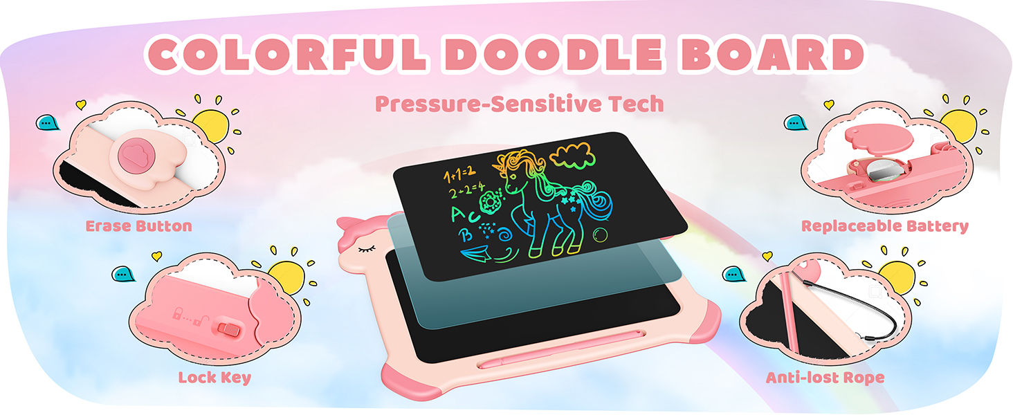 mess free coloring for toddlers gift for 2 year old girl drawing board