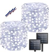 BHCLIGHT Solar String Lights, Upgraded Super Durable Solar Lights Outdoor, Waterproof 8 Modes Fai...