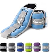 NEALFIT Ankle Weights for Men Women Kids, Leg Arm Wrist Weights with Adjustable Strap for Running...