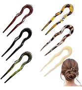 Elegant U-Shape Updo Hair Pins Clips, Multi-Functional Hairpin for Women,Vintage Hair Accessories...