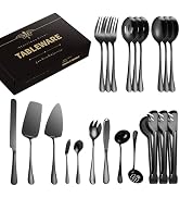 AARAINBOW Party Serving Utensils Large, 21 Pcs Stainless Steel Serving Utensils for Parties Buffe...