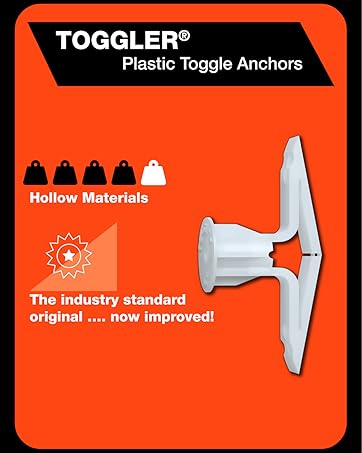 Toggler Drywall Anchor Toggle Bolt Wall Anchor Tv Mount Hollow Wall Fastener Plastic Toggle