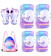 purple elbow and knee pads