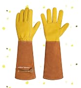 HANDLANDY Rose Pruning Gardening Gloves for Men Women Thornproof Long Gauntlet