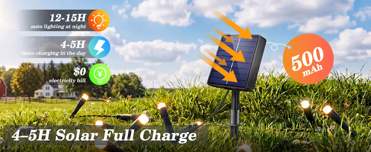 Solar String Lights Outdoor