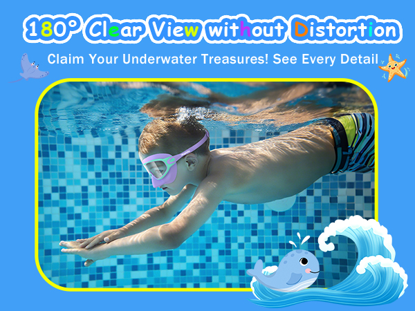goggles for kids 6-14 with nose cover