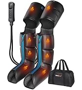 SHINE WELL Leg Massager with Heat and Compression,Full Leg Massager for Circulation and Pain Reli...