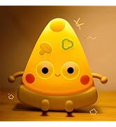 ULIKTO LED Small Night Light Cute Pizza Night Lamp Portable Light Up Dimmable Nursery Night Light...