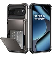 AFGHOA for Google Pixel 10 Wallet Case,5 Credit Card Holder for Pixel 10,Flip Cover Hidden Compar...