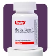 Rugby Multivitamin with Zinc Stress Formula - Dietary Supplement - 60 Tablets