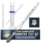Fermentaholics Triple Scale Hydrometer Test Kit | Hydrometer Test Jar Kit | Make Wine, Beer, Mead...