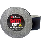CatTongue Safety Grit Abrasive Grip Tape 4” - 60 Grit Anti-Slip Tape - Waterproof, Safety Tractio...